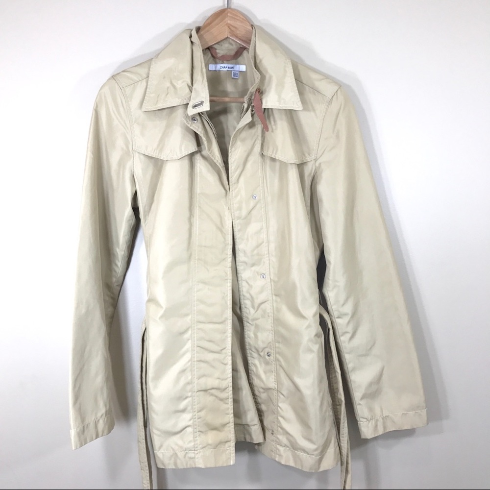 Zara tan raincoat, size Medium